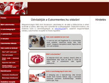 Tablet Screenshot of cukormentes.hu
